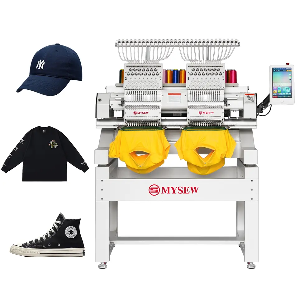 Embroidery Machine Computerized - MYSEW MBC-1202/1502 2헤드 12/15침 산업용 자동