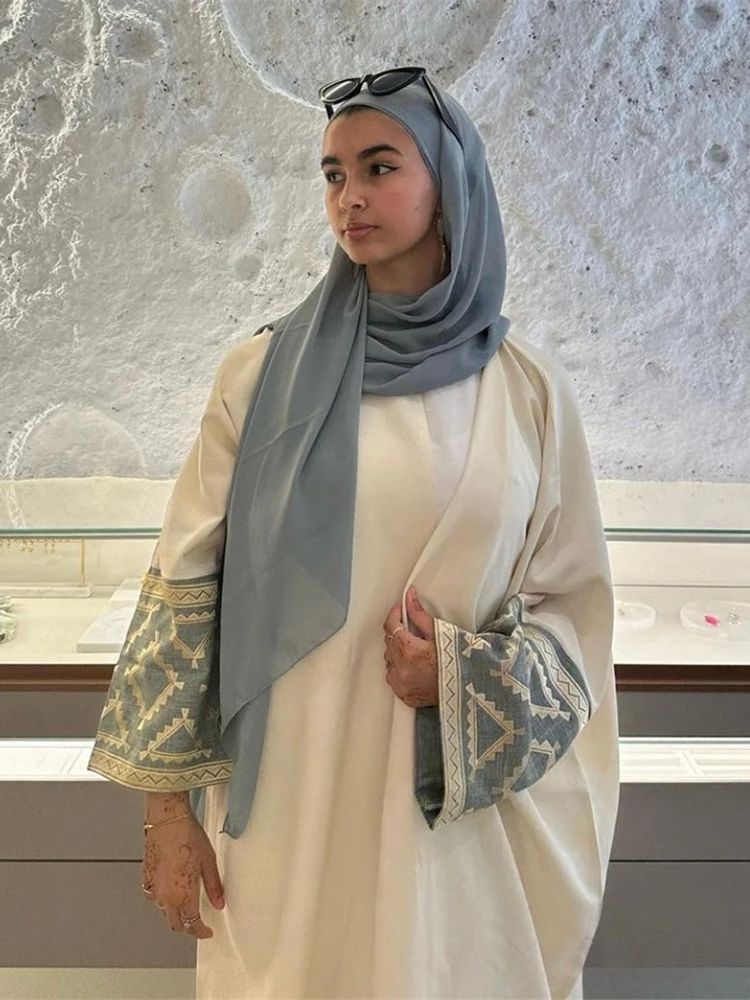 Embroidery Kebaya - Eid 자수 기모노 아바야, 두바이 럭셔리