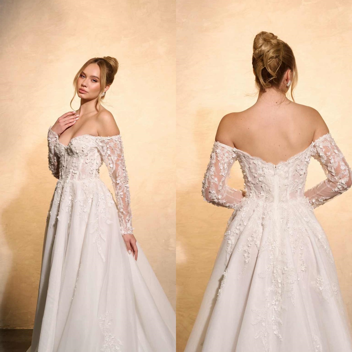Embroidery Online Designs - 우아한 웨딩 드레스 A라인 레이스 특별