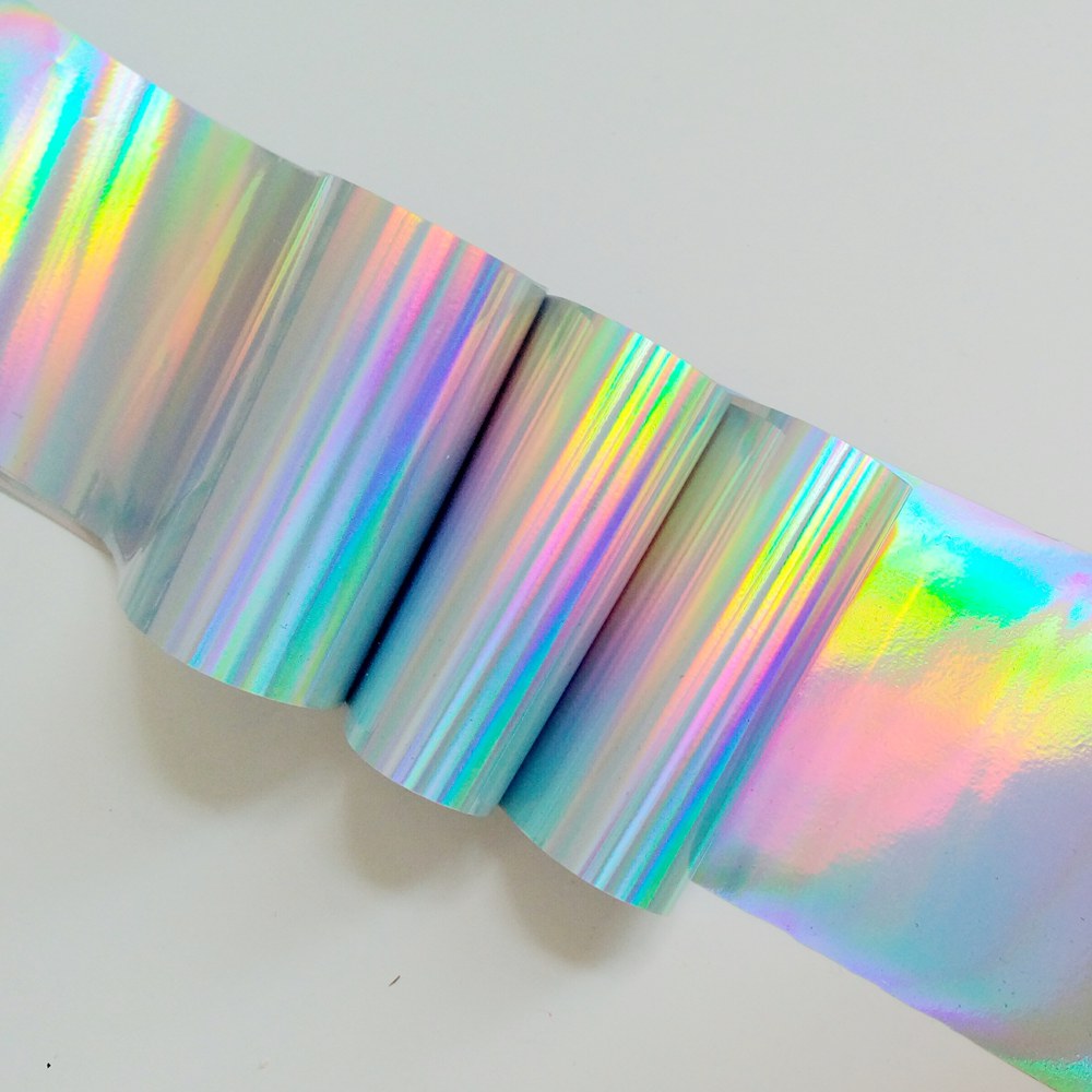 Transfer Paper Carbon - 100cm 레이저 실버 네일 스티커 디자인