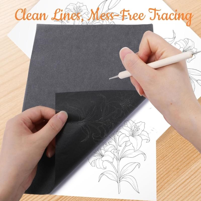 Transfer Paper Carbon - Y1UB 검정색 자수 트레이싱 페이퍼 세트(전사