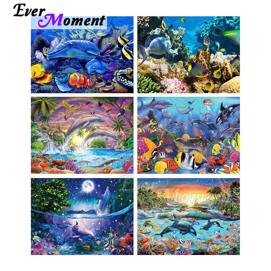 Embroidery World - 에버 모멘트 다이아몬드 페인팅 수중 세계