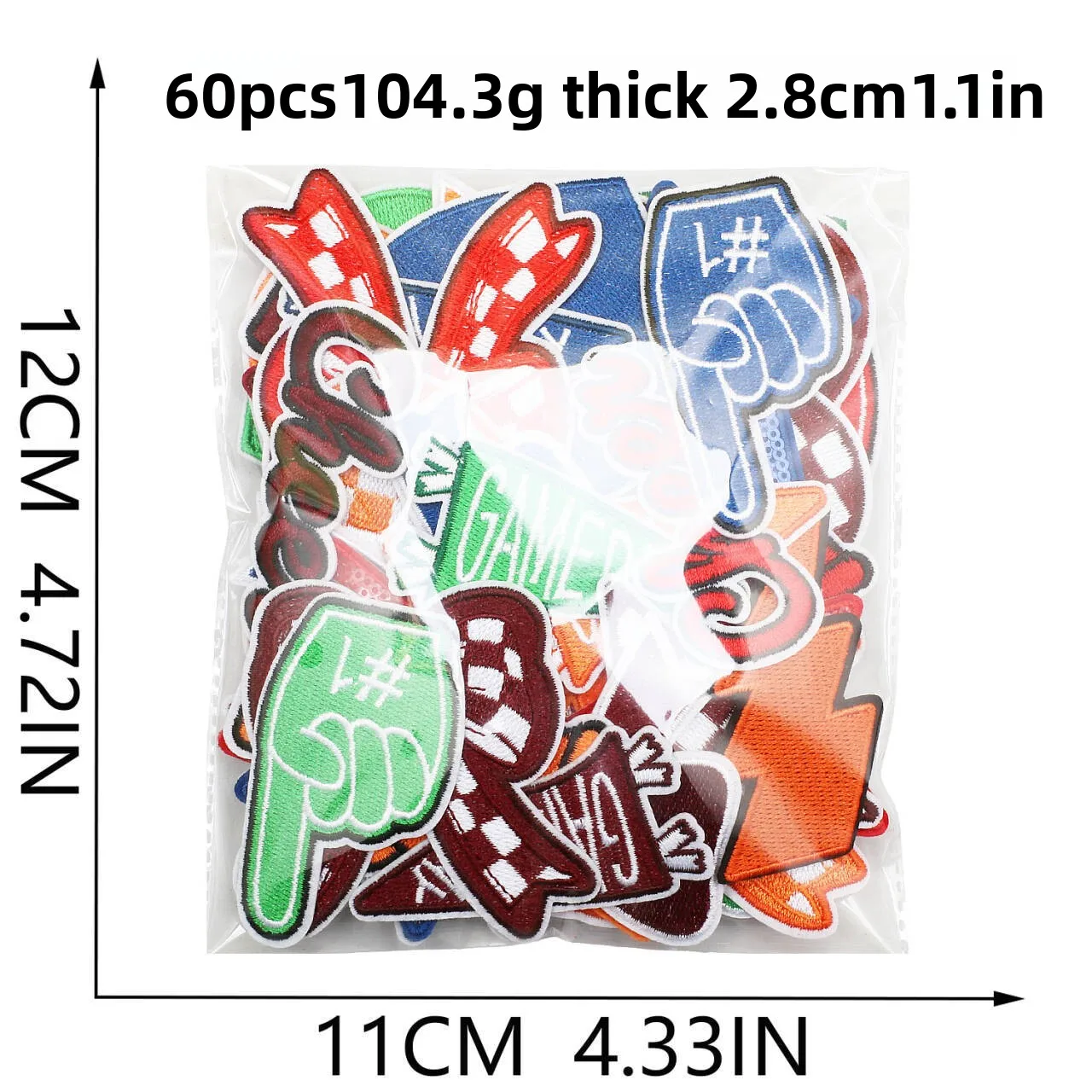 1PCS 삼색 사랑 별 자수 패치 번개 리본 디자인 레 - Embroidery Design Love 리뷰 및 가격