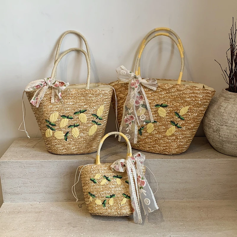 대용량 비치 숄더 백 디자이너 자수 핸드백 여름 수제  - Embroidery Ideas 리뷰 및 가격