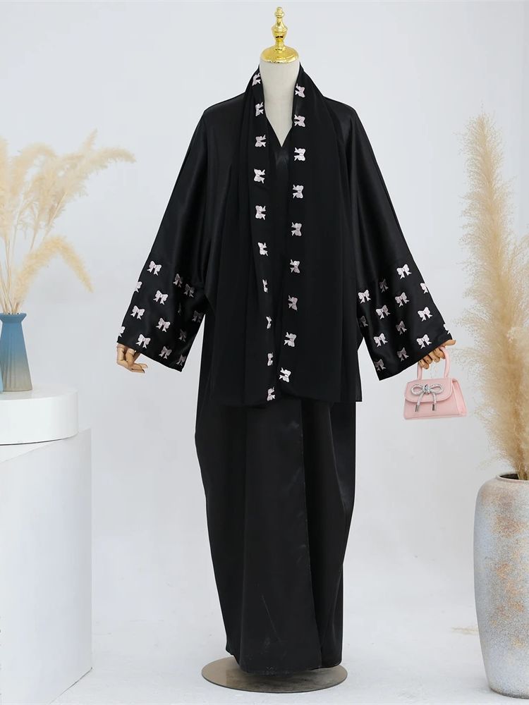여성용 라마단 블랙 하트 아바야 다멘, 두바이 기모노, - Embroidery Kebaya 리뷰 및 가격