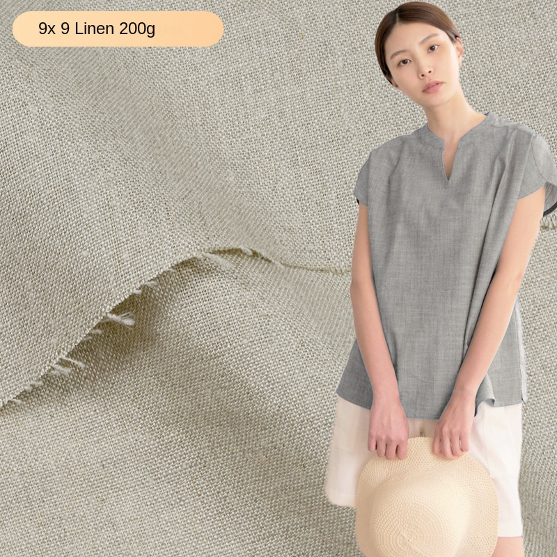 200G 9Sx9S 의류 바지 셔츠 드레스에 대 한 가 - Linen Fabric Natural 리뷰 및 가격