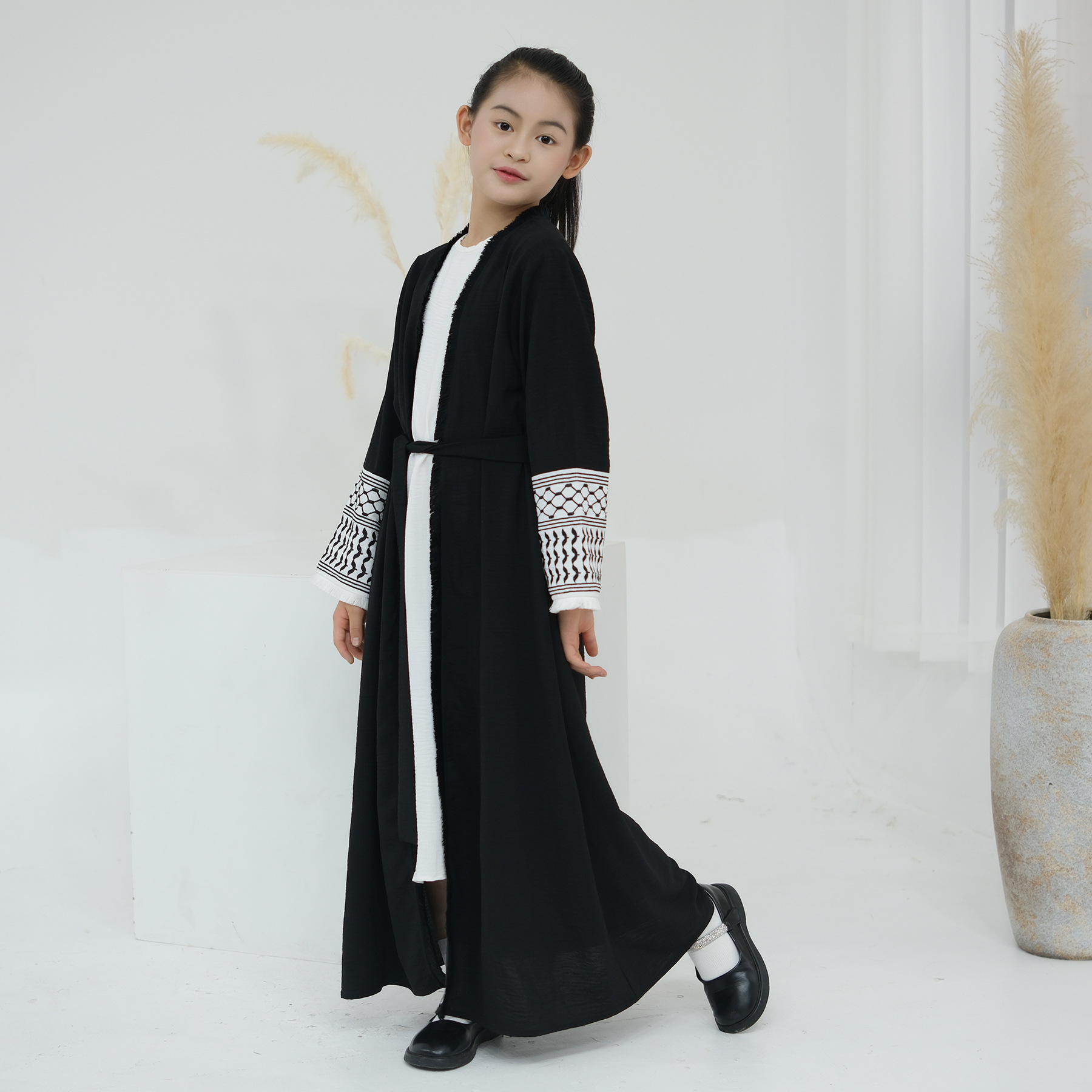 어린이용 태슬 자수 기모노, 아바야 두바이, 이슬람 카 - Embroidery Kebaya 리뷰 및 가격