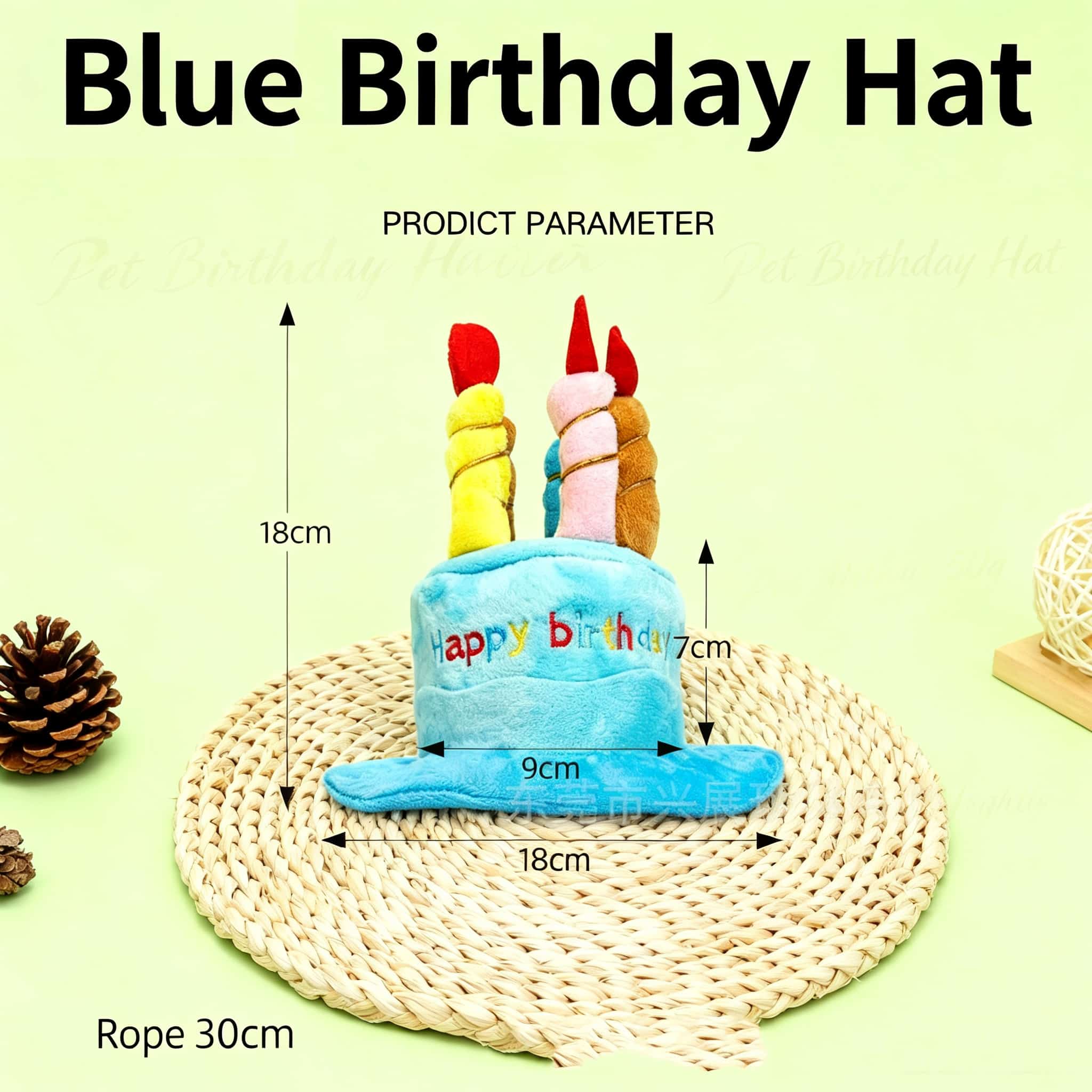 사랑스러운 애완동물 생일 의상 모자 3D 케이크 캔들  - Embroidery Design Love 리뷰 및 가격