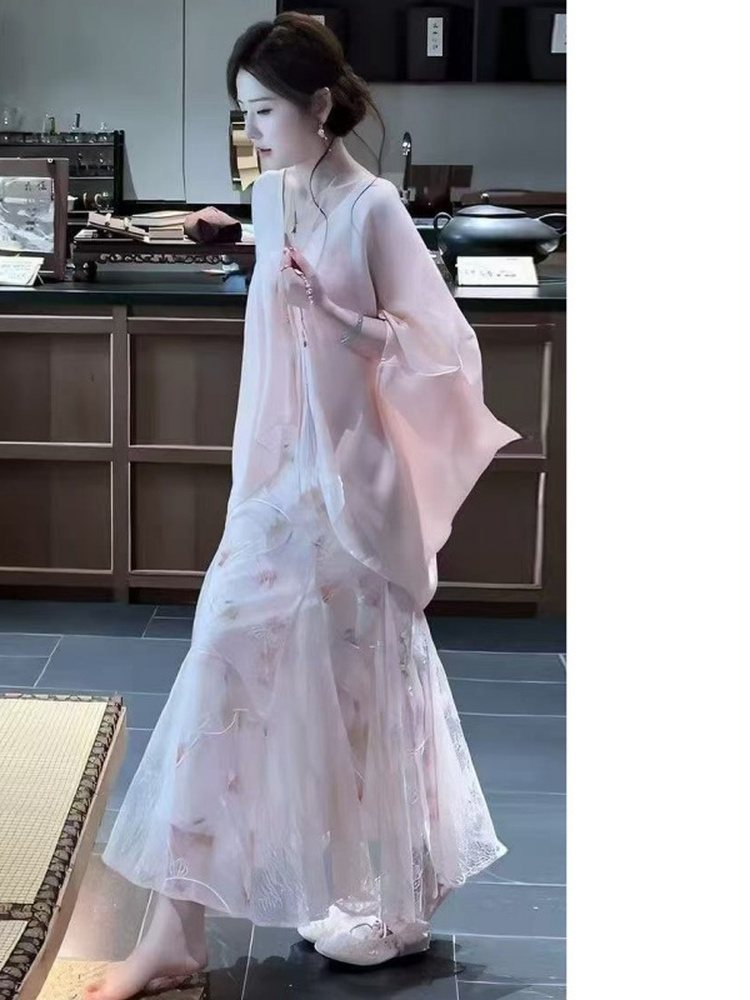 새로운 중국 스타일 국민 트렌드 숄 숄더 스카프 커버업 - Embroidery In The Piece 리뷰 및 가격