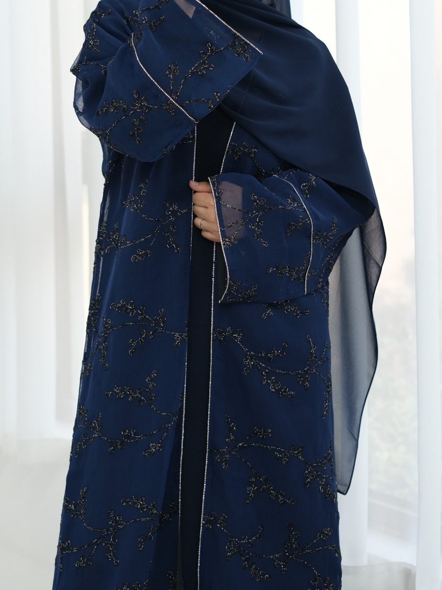 무슬림 여성 두바이 아바야 고급 자수 꽃무늬 롱 드레스 - Embroidery Kebaya 리뷰 및 가격