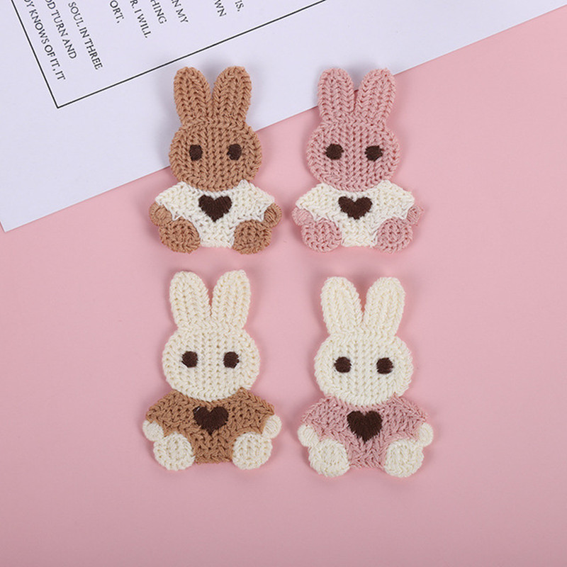 4개입 울 니팅 자수 곰 스티커 옷에 부착 DIY 핸드 - Embroidery Patches 리뷰 및 가격