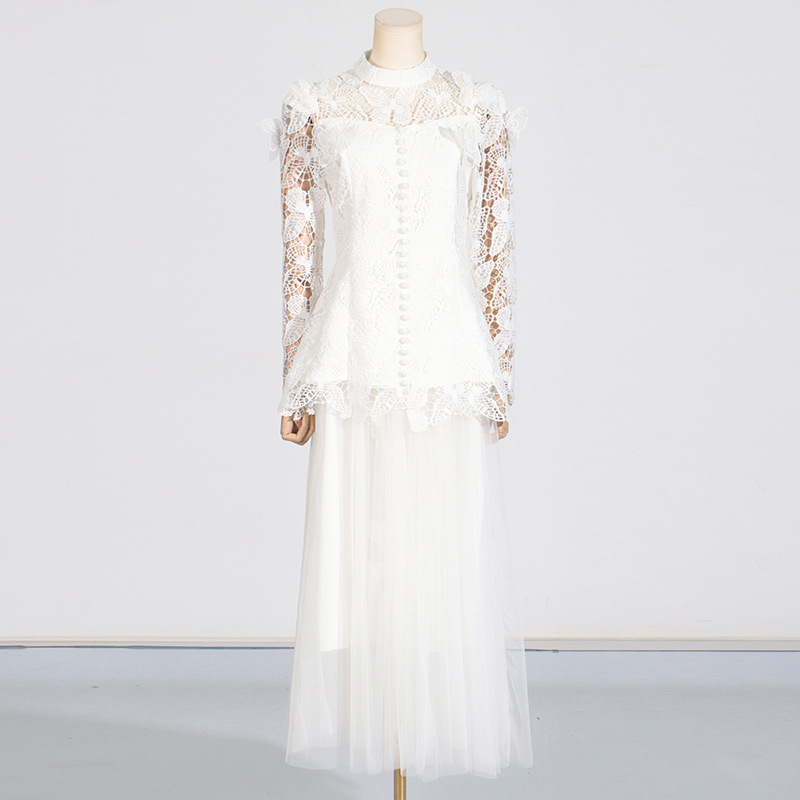 QMQA 여성용 우아한 2 종 세트, 자수 긴팔 탑,  - Embroidery In The Piece 리뷰 및 가격