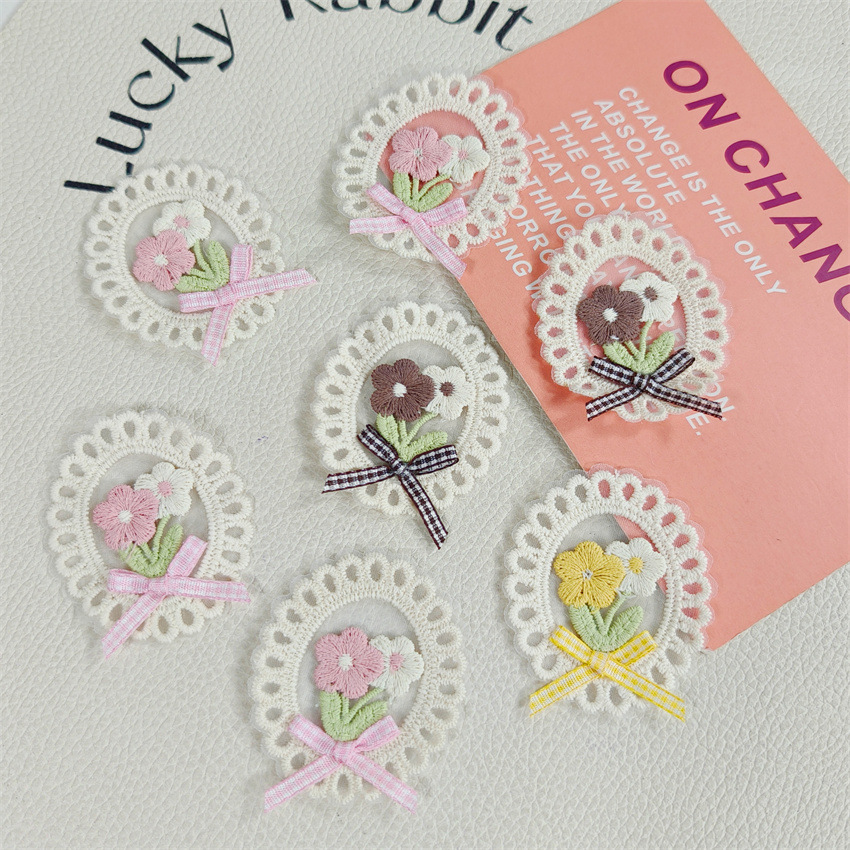 10PCS 새로운 봄 여름 신선한 스타일 레이스 가장자 - Embroidery Patches 리뷰 및 가격