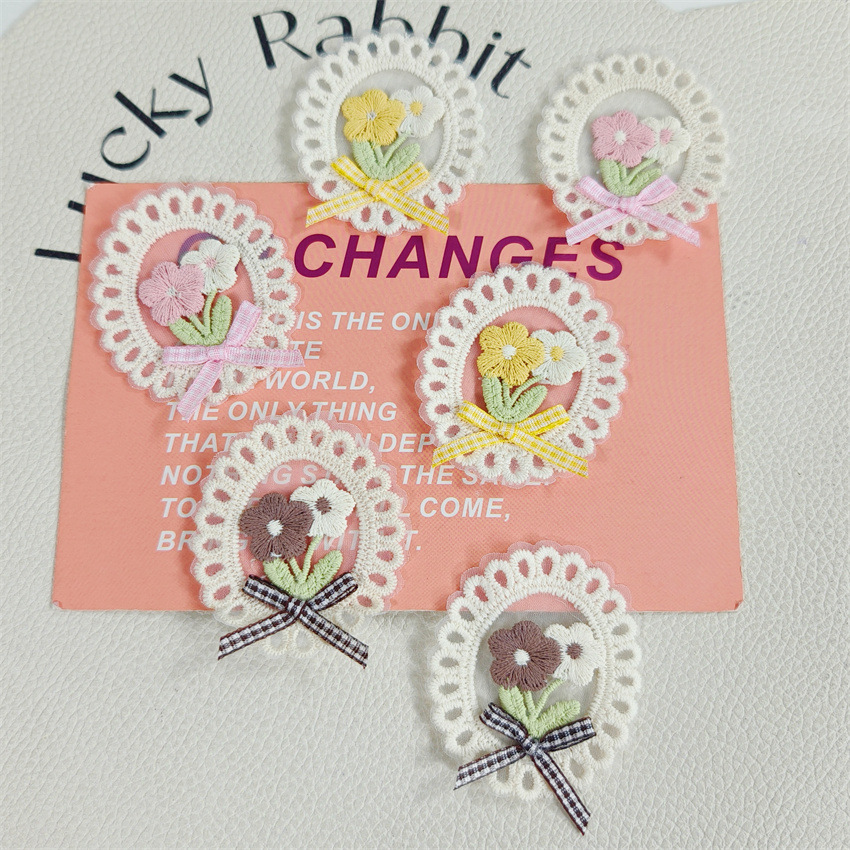 10PCS 새로운 봄 여름 신선한 스타일 레이스 가장자 - Embroidery Patches 리뷰 및 가격