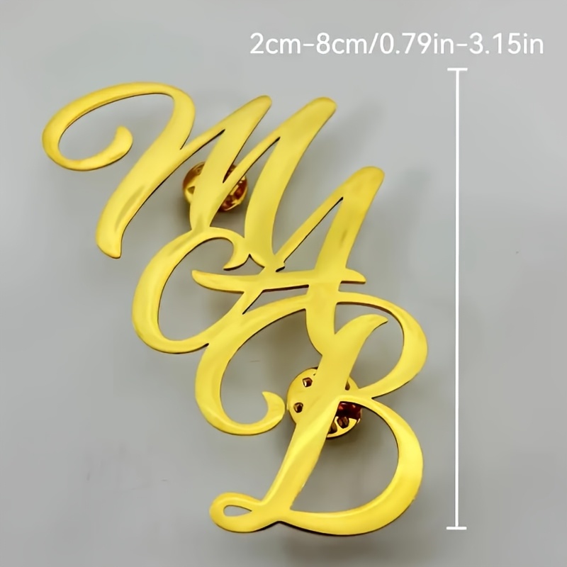 맞춤 모노그램 이니셜 이름 스테인리스 스틸 옷깃 핀 개 - Embroidery Name 리뷰 및 가격