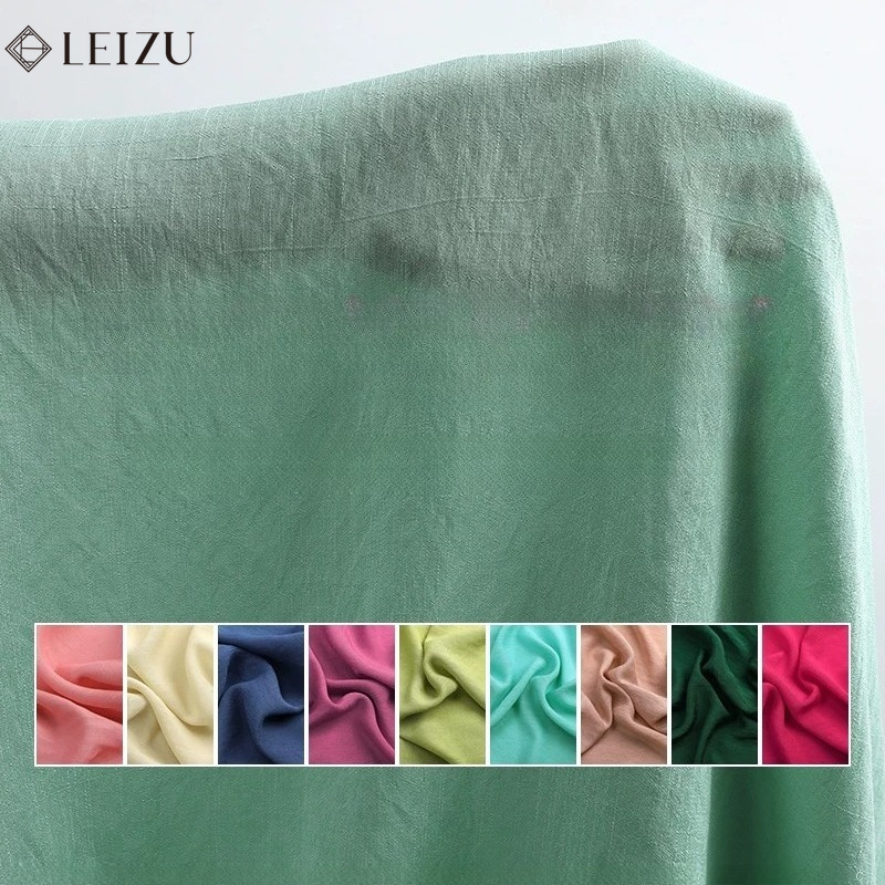 솔리드 컬러 코튼 린넨 원단 대나무 통기성 부드러운 여 - Linen Fabric Natural 리뷰 및 가격