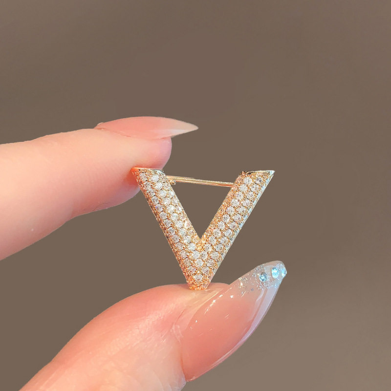 V자형 라인스톤 작은 여름용 노출방지 버튼 고정 의류용 - Embroidery Initials 리뷰 및 가격