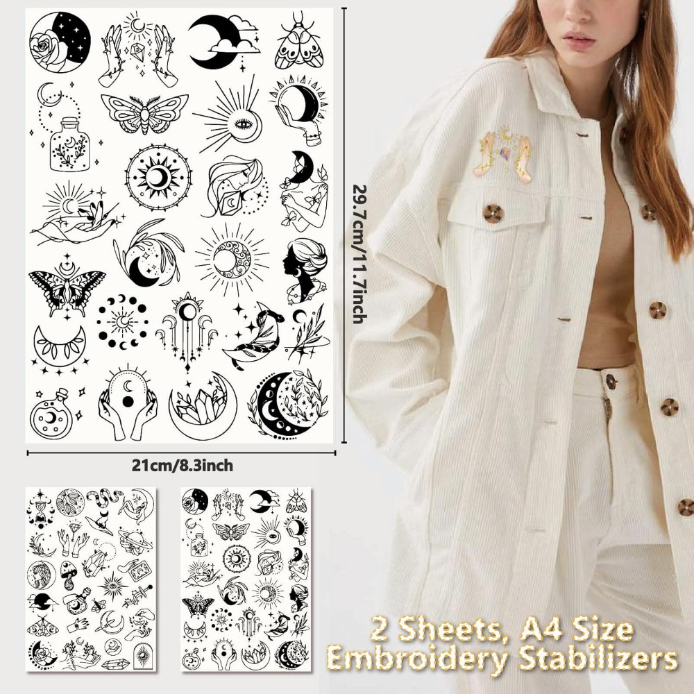51Pcs Boho Moon Sun 수용성 자수 안정제 - Embroidery Painting 리뷰 및 가격